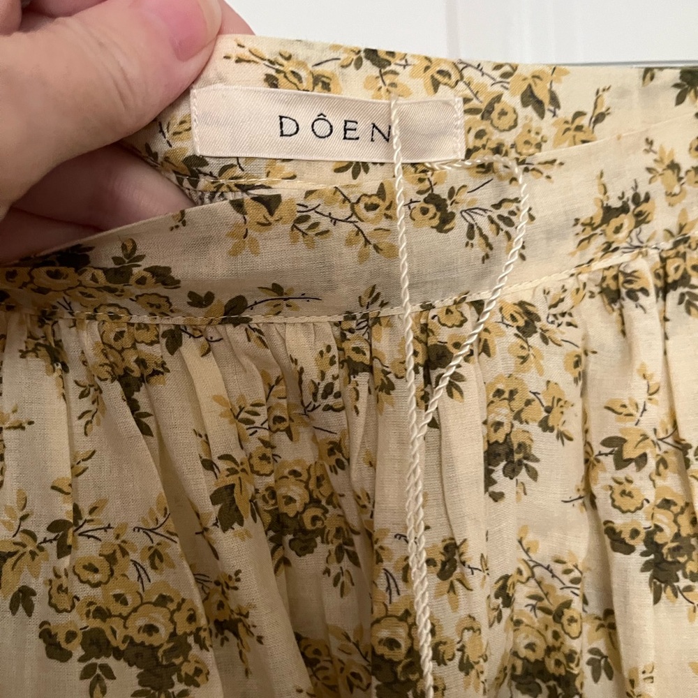 DÔEN NWT Marcie skirt in citron rosier floral - Picture 10 of 16